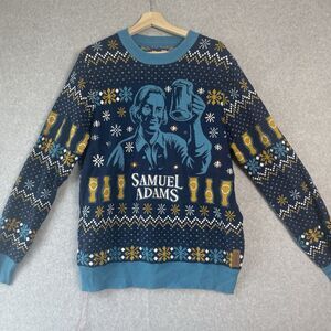 TIPSY ELVES SAMUEL ADAMS NEW LIGHT UP UGLY CHRISTMAS  HOLIDAY'S SWEATER XL #DD